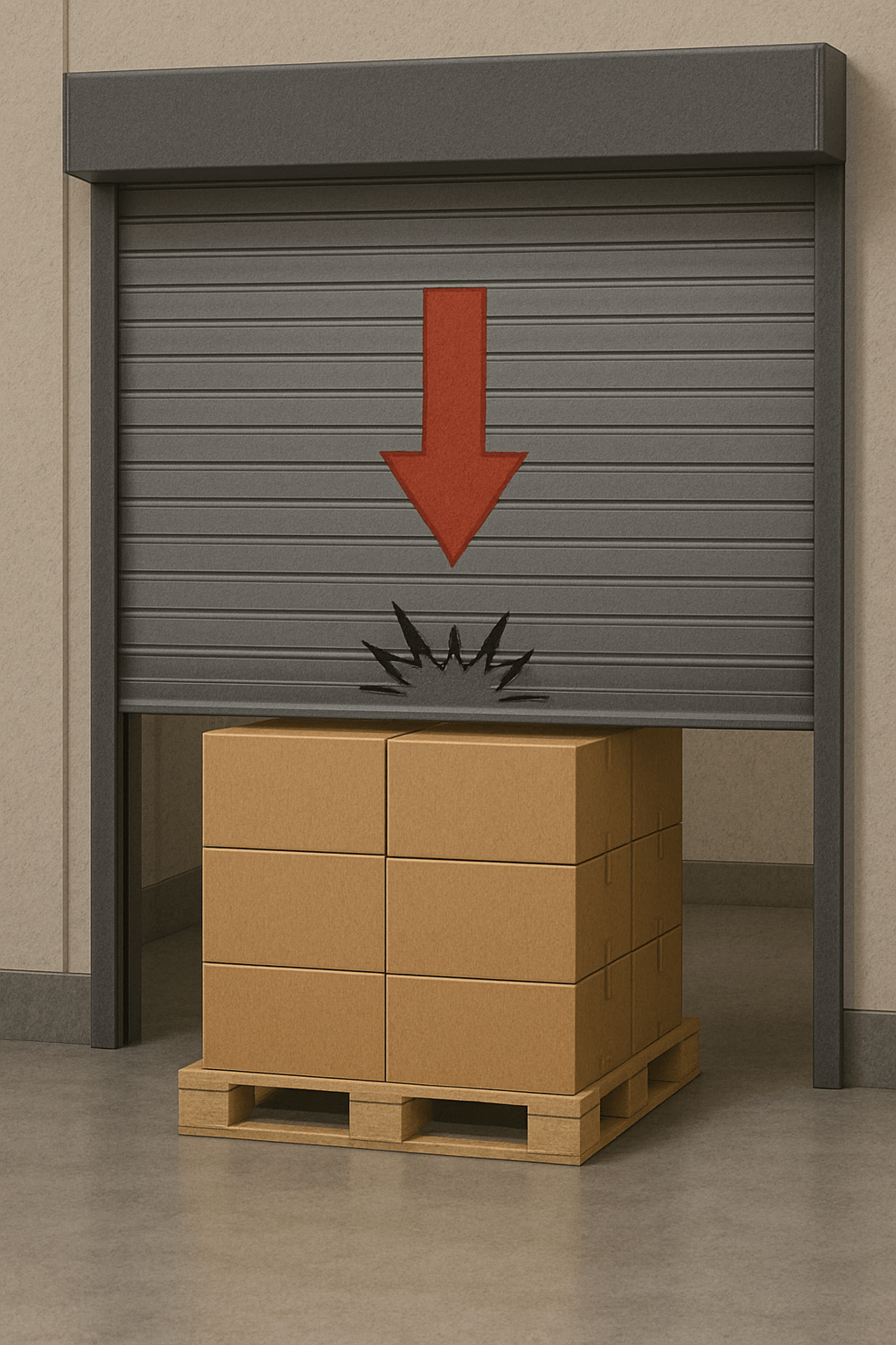 AGVによる防火シャッターの閉鎖障害対策について